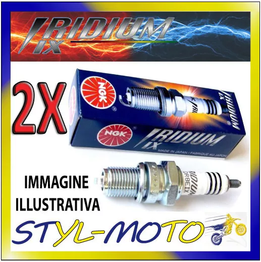 KIT 2 CANDELE NGK IRIDIUM SPARK PLUG BPR6EIX MOTO GUZZI Griso 850 850 2006