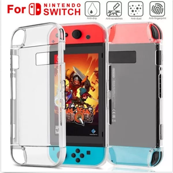 For Nintendo Switch Console Clear Hard Case Cover shockproof Protective Shell 2