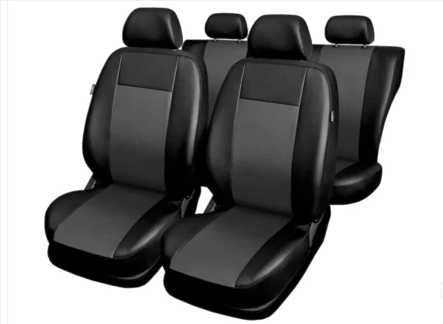 Schonbezüge Sitzbezug Sitzbezüge für Audi A6 Schwarz Blau Vorne Satz 1