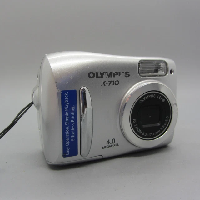 OLYMPUS X710 5.0MP Compact Digital Camera Silver Tested £20.99