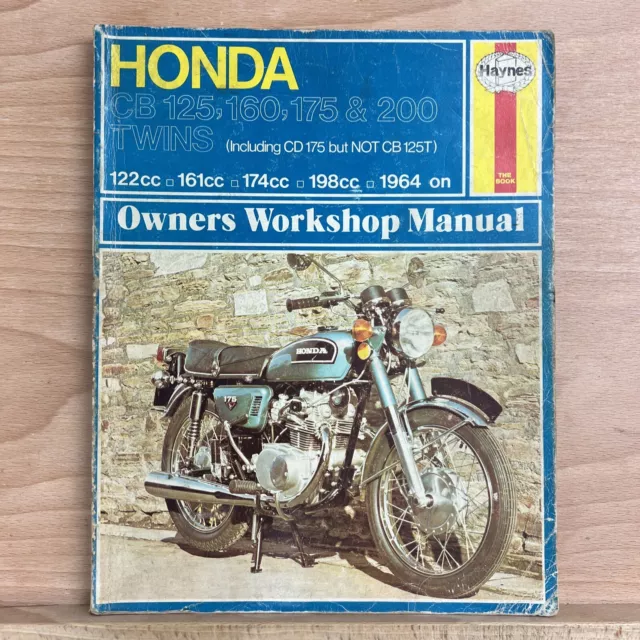 HONDA CB125, 160, 175 & 200 Twins 1964 on Haynes Workshop Manual