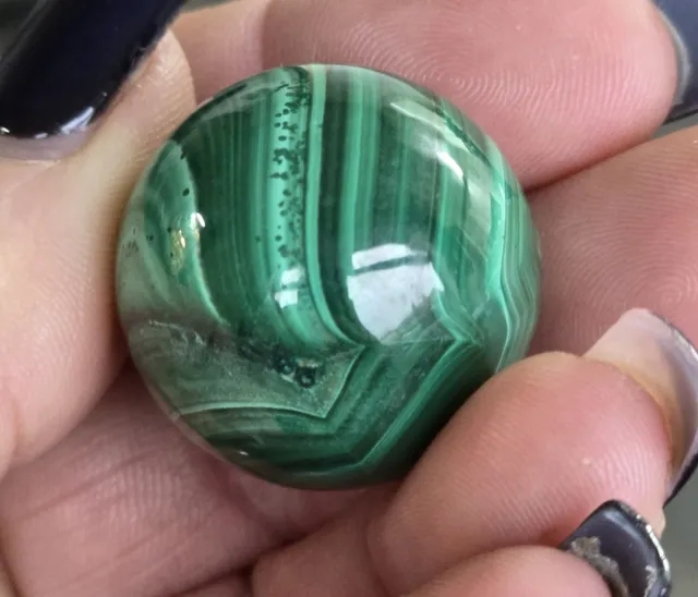 malachite crystal sphere 1" 30g Top Quality Natural Stone gemstone No1