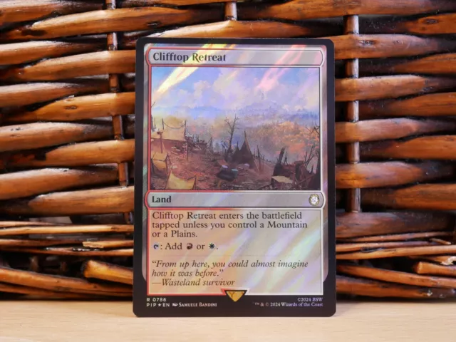 MTG Clifftop Retreat 0786 | ÜBERSPANNUNGSFOLIE | NM Near Mint | Fallout | 2024