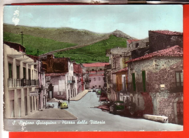 Cartolina  S. Stefano Quisquina Acqu  Viaggiata 1966 Piazza Della Vittoria
