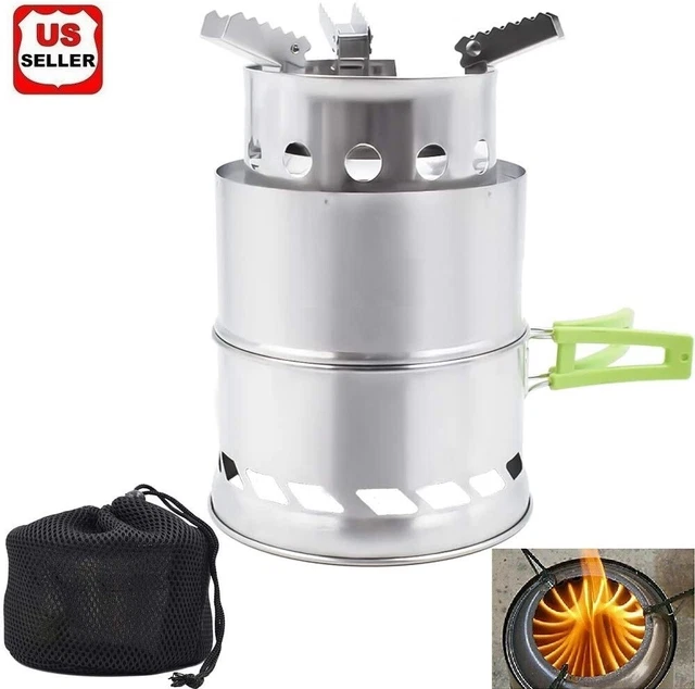 CAMPING WOOD STOVE Backpacking Wood Burning Stove Portable Outdoor