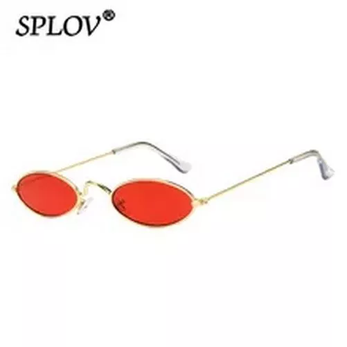 Oval Shape Small Retro Sunglasses Men Women Fashion Accessory Shades Eyewear 1pc 3