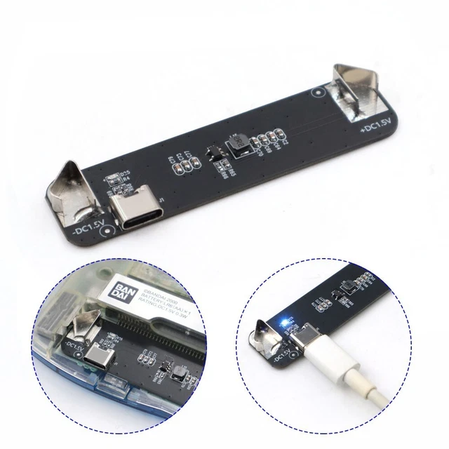 POWER BOARD RECHARGEABLE Type-C Power Module For Wonder Swan Color/WSCC ...