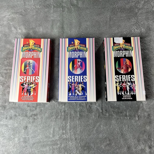 MIGHTY MORPHIN POWER Rangers Morphin Series VHS Lot 3 1995 Zedd Ranger ...
