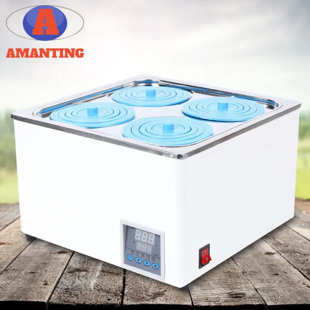4*3L Lab Water Bath Heater Laboratory Equipment Digital Thermostatic Water Bath！