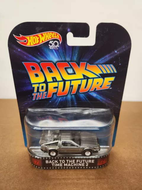 Hot Wheels 50th Anniversary Back To The Future Time Machine 2 Real Riders