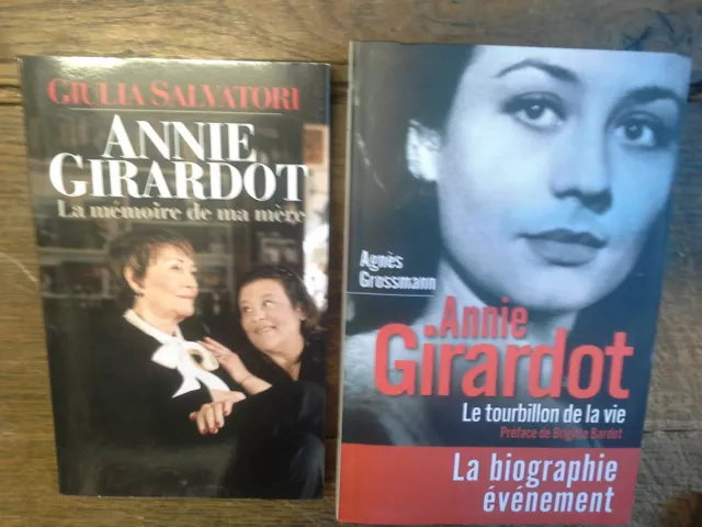 Lote De 2 Libros Annie Girardot La Mémoire De Ma Mère + El Remolino de La Vida