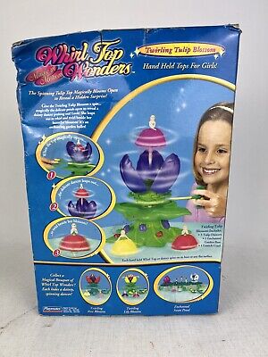 Whirl Top Wonders TWIRLING TULIP BLOSSOM Doll Play Set 2002 Playmates New RARE 4