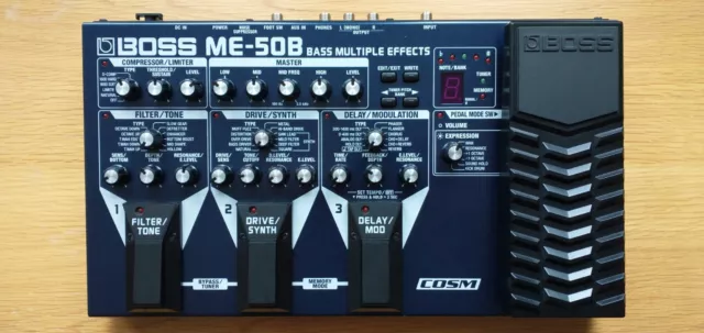 Boss Me-50B Bass Multiple Effects Fx Pedal - Immaculate Condition + Psu Included