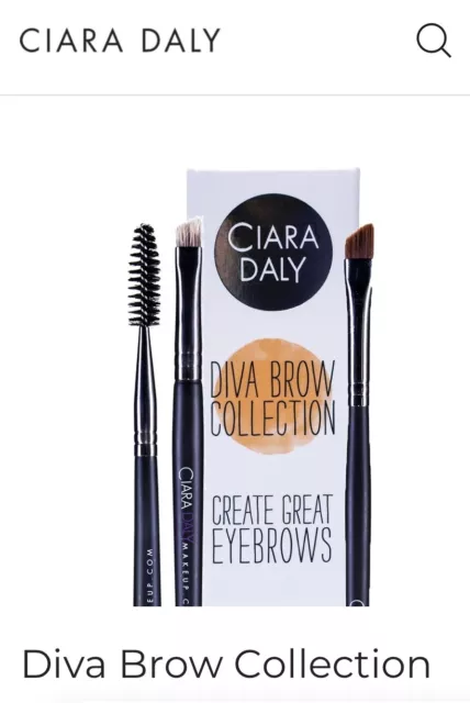 Ciara Daly Diva Brow Collection Brushes BNIB FREEPOST CREATE GREAT BROWS 🥰