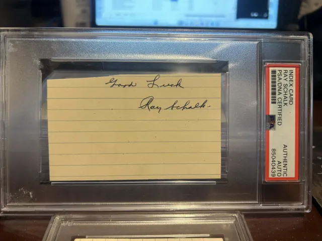 Ray Schalk Psa/Dna Autographed Index Card Hof 1919 White Sox Black Sox D 1970