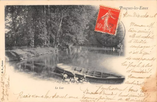 Cpa 58 Pougues Les Eaux Le Lac