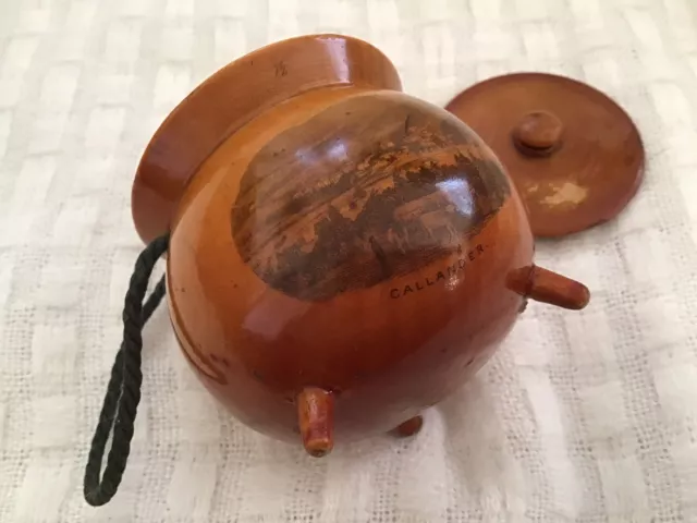 Mauchline Ware Cauldron . Callander .