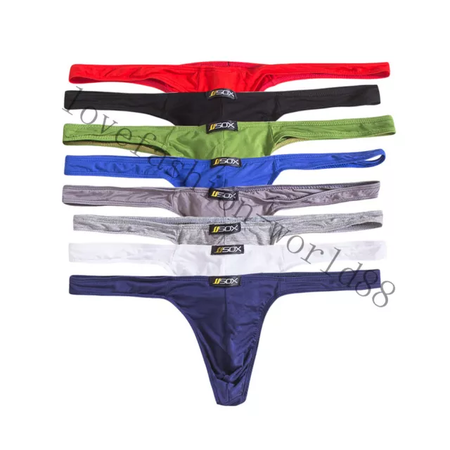 PACK MEN'S MODAL Low Rise Bikini Thong G-string Briefs Tanga Underwear ...