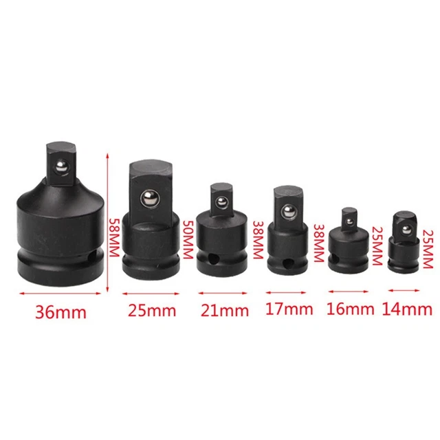 Impact Reducer Adapter Socket Wrench Set 1/4inch 3/8inch 1/2in Drive Air Ratchet