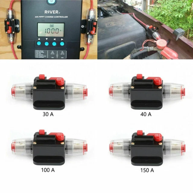 Ripristino Fusibile Interruttore Automatico 12-48 V CC Amplificatore Audio Per Auto Impermeabile 200 A 88182873