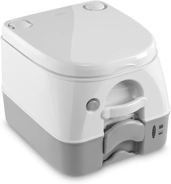 Dometic Portable Toilet 2.6 Gallon, Gray Box Wear 970 Series