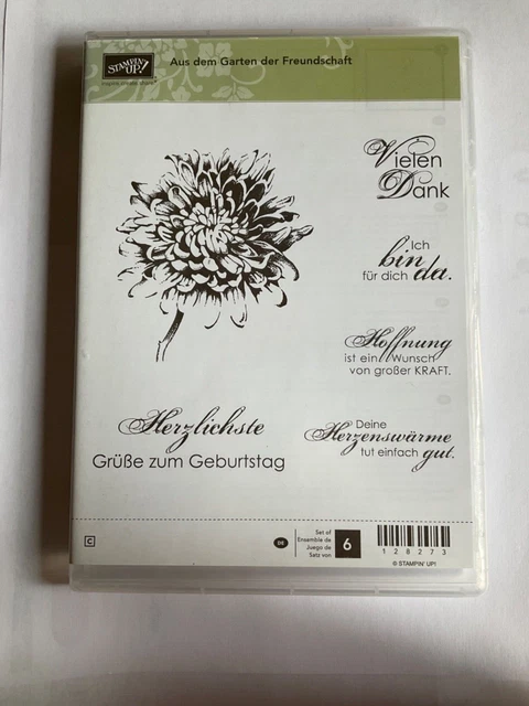 STAMPIN UP STEMPELSET Aus dem Garten der Freundschaft, gebraucht sehr