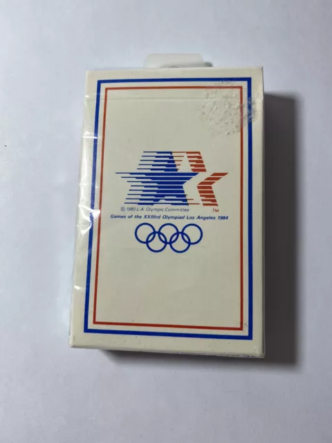 Olympics Playing Cards Vintage 1984 Sealed New Deck Stars In Motion Los Angeles