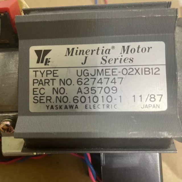 New YASKAWA ELECTRIC/MINERTIA  UGJMEE-02X1B12 “J Series” Motor! 2