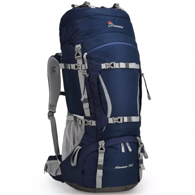 MOUNTAINTOP 70L Backpacking Wanderrucksack für Herren Damen mit Regenhülle