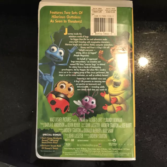 A Bugs Life VHS 1999 Disney Pixar 3