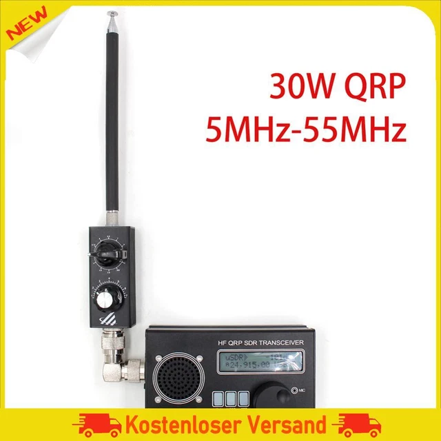 5 MHz-55 MHz QRP antenna a onde corte regolabile 20 W FM antenna a onde corte per UHF VHF