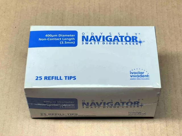 1 Box of Ivoclar Vivadent Odyssey Navigator Laser 3.5mm Non Contact Refill Tips