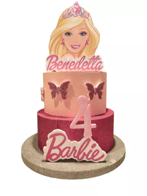 Torta Scenografica In Polistirolo Barbie Decorazone Centro Tavola Personallizzab