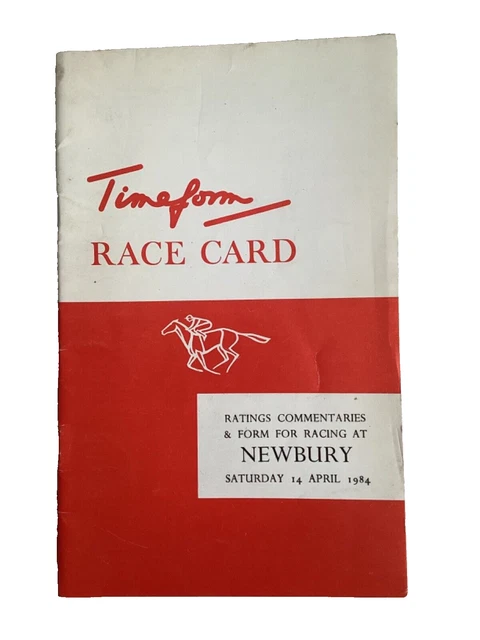 Timeform Racing Icon TIMEFORM HORSE RACE card Newbury 14 April 1984 £0.99 - PicClick UK