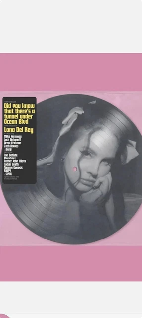 Lana Del Rey Did You Know Tunnel Under Ocean Boulevard Spotify Vinyl LP Pic Disc