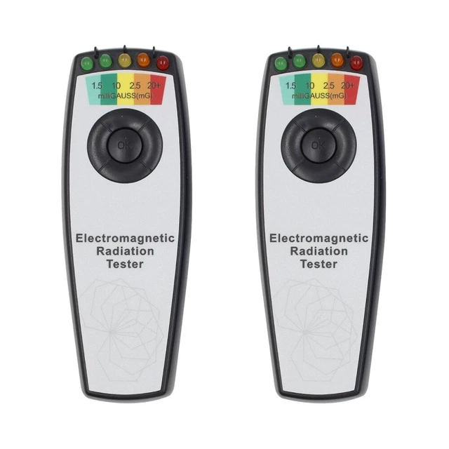 2x rilevatore di campi magnetici misuratore EMF professionale rilevatore EMF misuratore EMF
