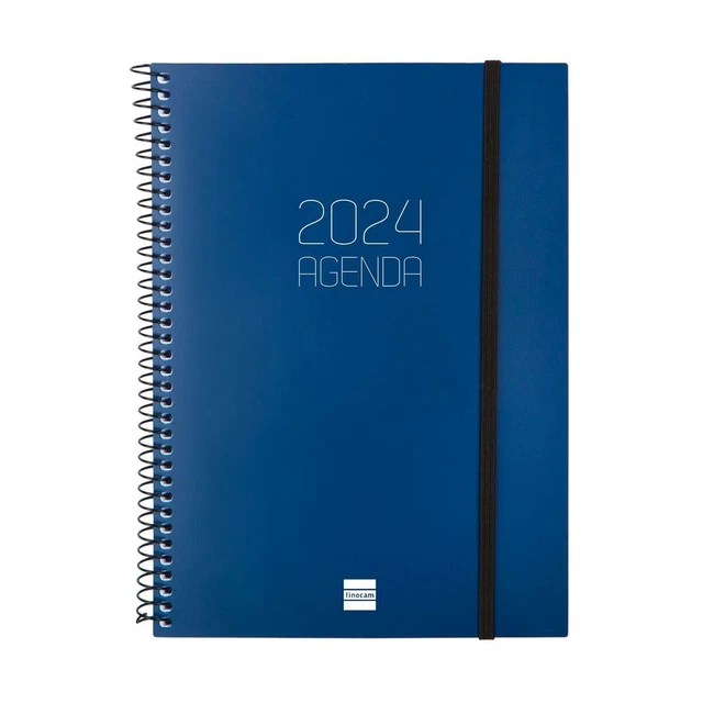 Agenda Finocam Opaque 2024 Azzurro A5 15,5 x 21,2 cm