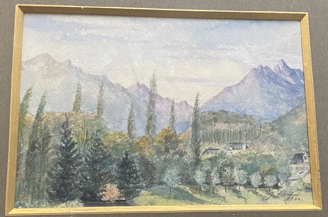 WATERCOLOUR PAINTING POSSIBLY Frank Joseph Archer,Signed Dated 1928 ...