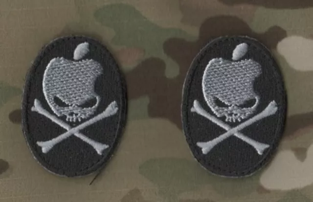 US WAR ON TERROR ARMED FORCES SANDBOX DEPLOYMENT vêlkrö 2" 2-TAB: APPLE Skull