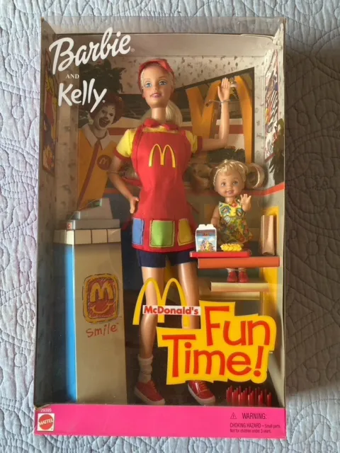 Barbie and Kelly McDonald’s Fun Time Mattel #29395 Vintage 2001 NIB