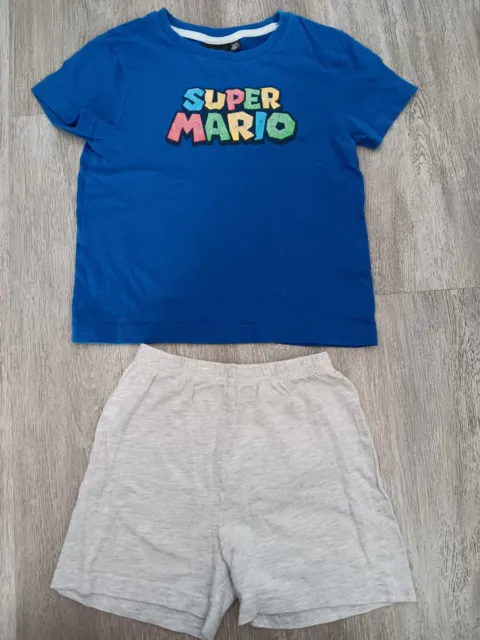 Primark Super Mario Boys Short Pyjamas Age 3-4 Years