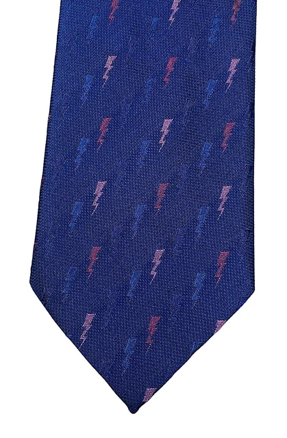 Vintage Jean-Charles JC de CASTELBAJAC Silk Tie ZigZag Lightning Bolt New Wave Vintage Jean-Charles JC de CASTELBAJAC Silk Tie ZigZag Lightning Bolt New Wave