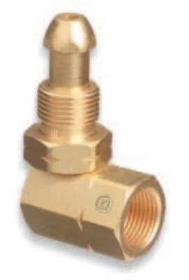 Brass Cylinder Adaptors, From Cga-510 Pol Acetylene to Cga-510 Pol Acetylene 90°