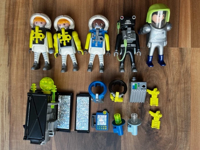 Playmobil 5 Astronauten & Satellit Weltraum Space Konvolut mit Zubehör