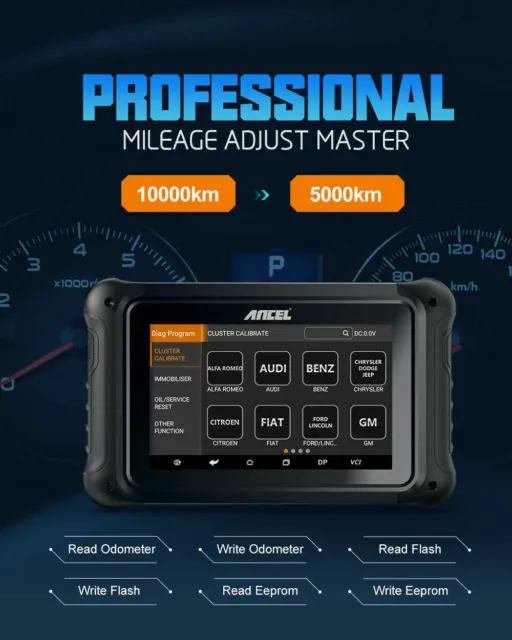 Professional Odometer, Mileage Correction and Key Programming tool - IMMO Coding
