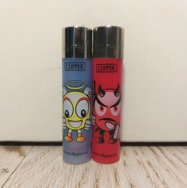 ACCENDINI CLIPPER SMILE Angel Devil Lighter Mechero Lighter Lighter ...