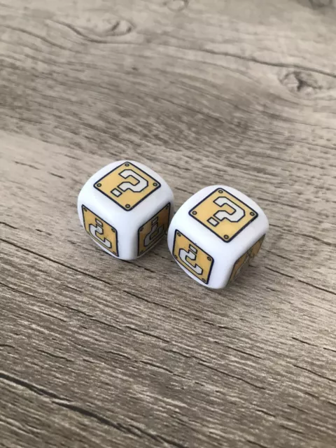 Dice for Super Mario Bros Fans Question Wheel Tire Valve Stem Cap Car Truck Bike
