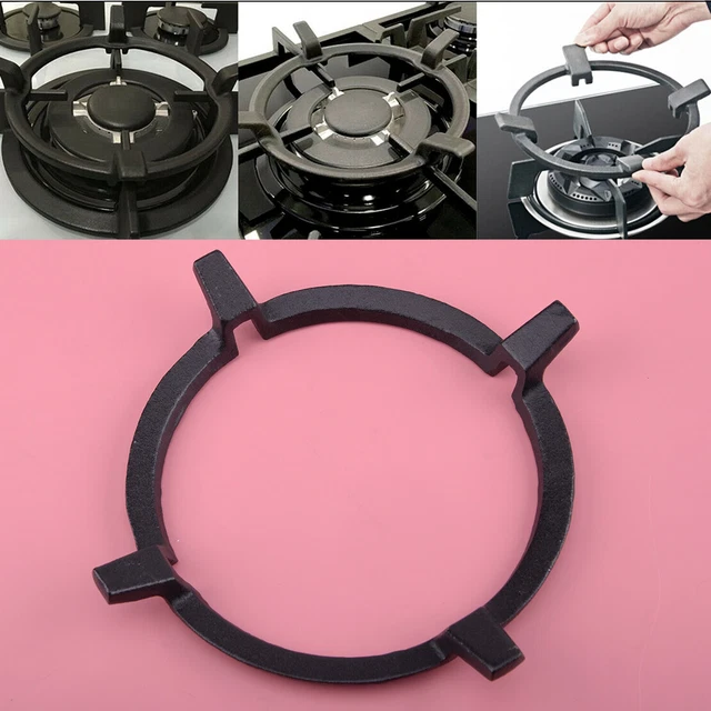 Wok Support Holder Cast Iron Pan Boiling Ring For Cooktop Hob Stove Cooker