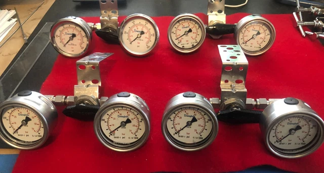 Co2 Insufflator High Pressure Gauges 4, +gas hoses, tank yokes Laparoscopy Equip