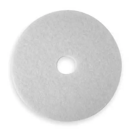 3M 4100 Polishing Pad,12 In,White,Pk5